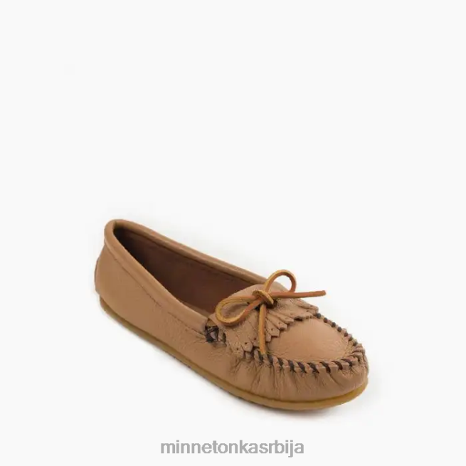 Minnetonka Жене моцха килти од јелење коже обућа T0JBP97