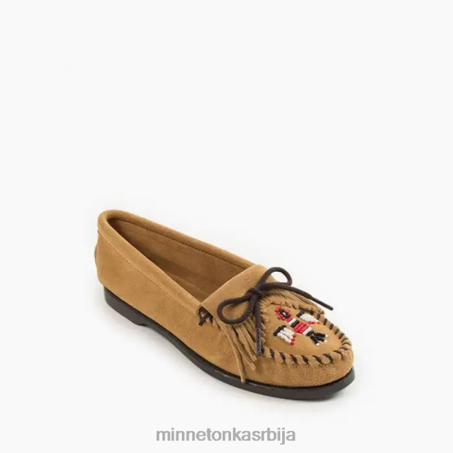 Minnetonka Жене тан тхундербирд боат моц обућа T0JBP102