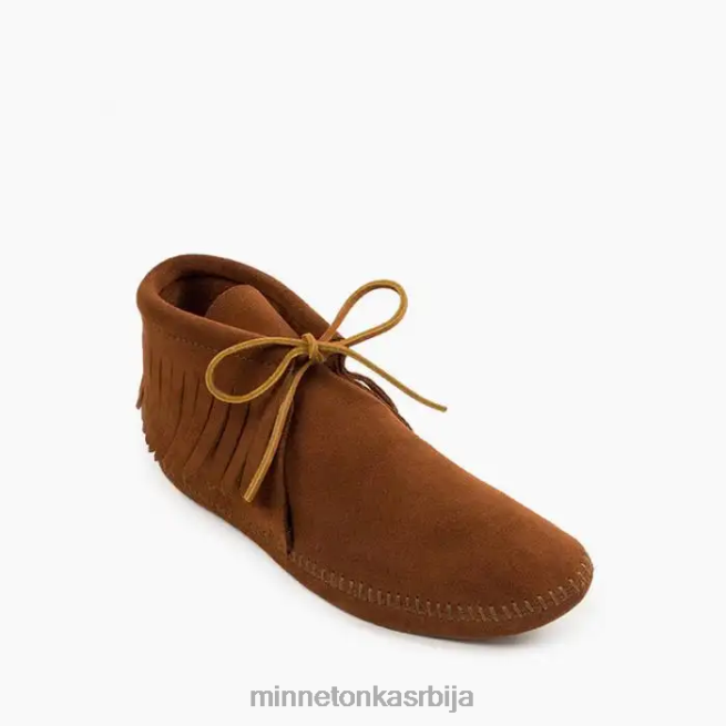 Minnetonka мушкарци браон класичне чизме са ресама са меким ђоном обућа T0JBP443