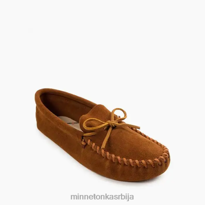 Minnetonka мушкарци браон кожни меки ђон обућа T0JBP360