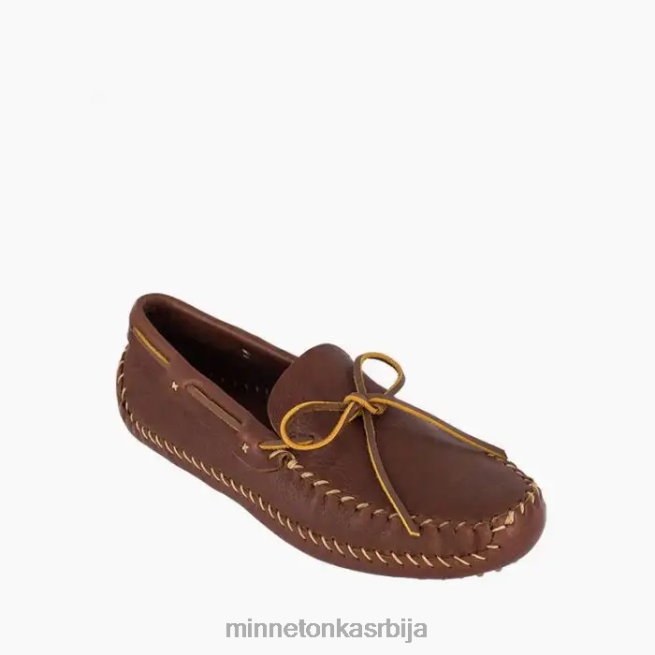 Minnetonka мушкарци браон пв вожње моц обућа T0JBP388