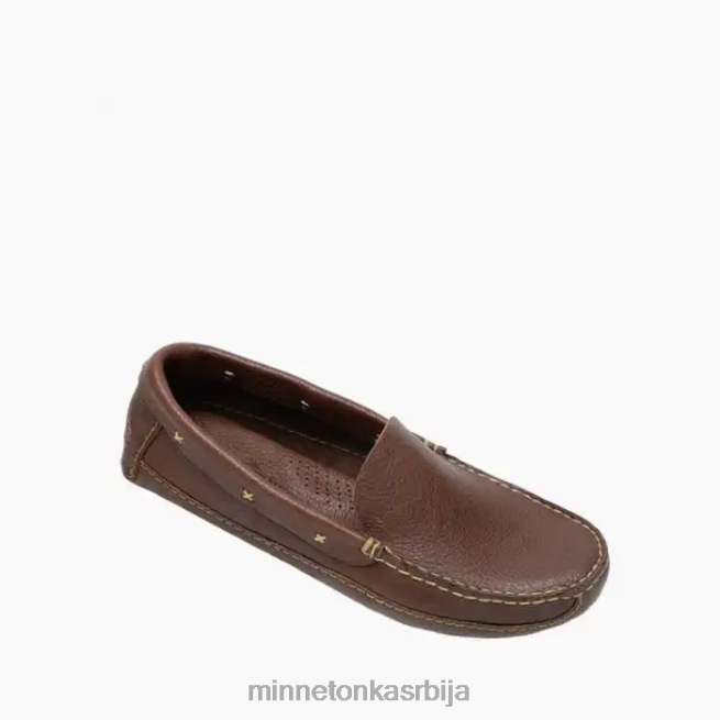 Minnetonka мушкарци браон пв возећи лофер обућа T0JBP394
