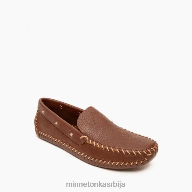 Minnetonka мушкарци браон пв мокасинке за вожњу са меким ђоном обућа T0JBP374