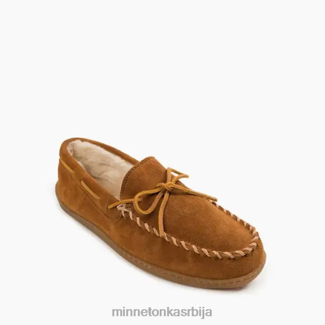Minnetonka мушкарци браон тврди ђон обложен гомиле обућа T0JBP396