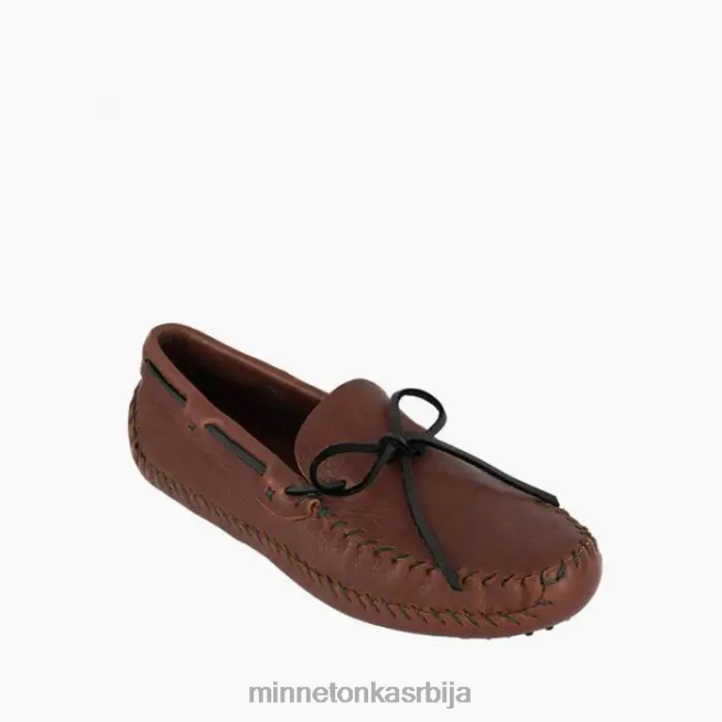 Minnetonka мушкарци браон црни пв вожње моц обућа T0JBP375