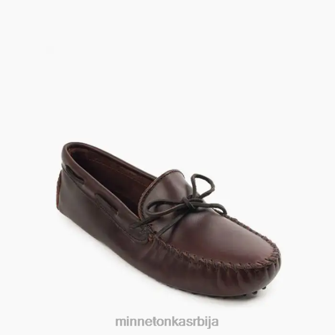 Minnetonka мушкарци тамно браон класични возач обућа T0JBP354