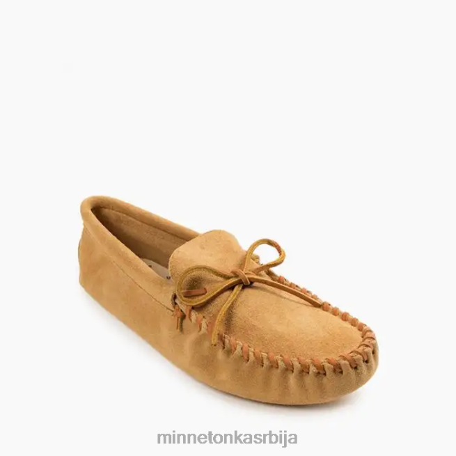 Minnetonka мушкарци тан кожни меки ђон обућа T0JBP361