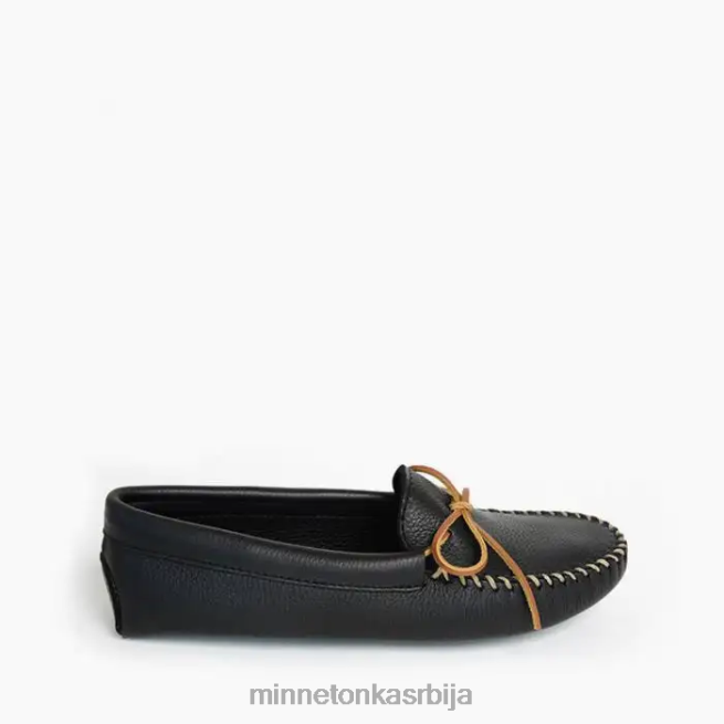 Minnetonka мушкарци црн двоструки меки ђон од јелење коже обућа T0JBP335