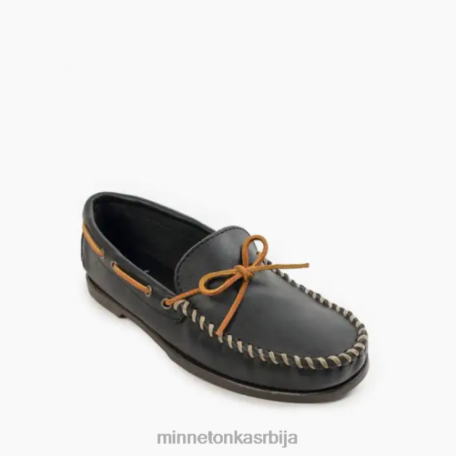 Minnetonka мушкарци црн логор моц обућа T0JBP331