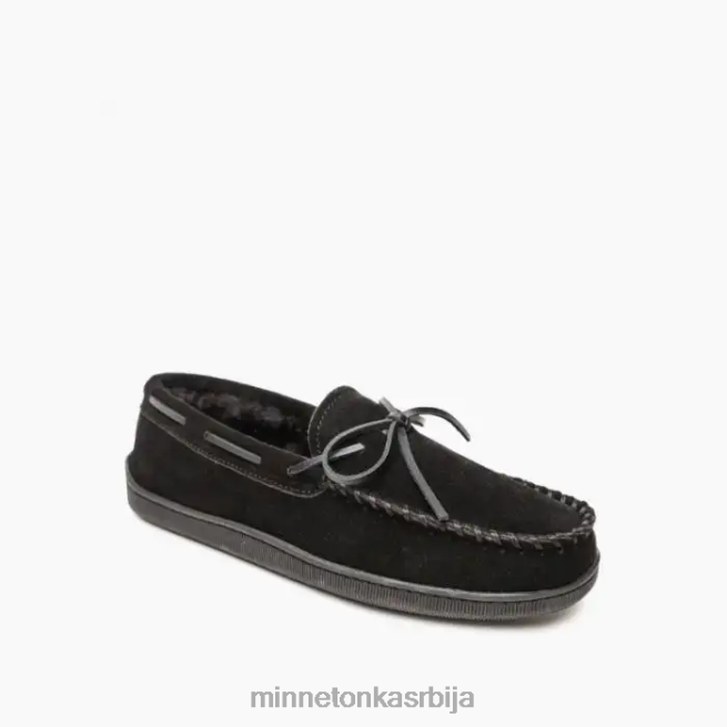 Minnetonka мушкарци црн тврди ђон обложен гомиле обућа T0JBP395