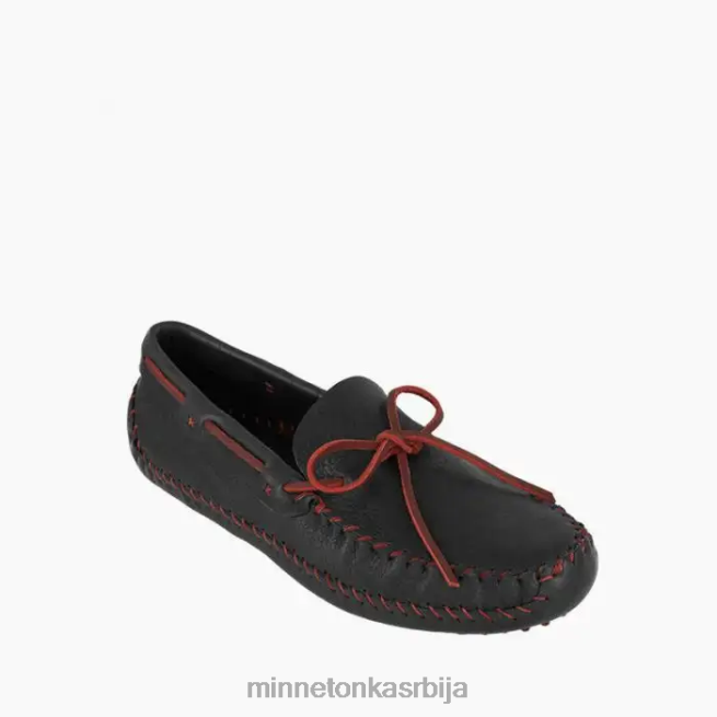 Minnetonka мушкарци црна/ракија пв вожње моц обућа T0JBP379