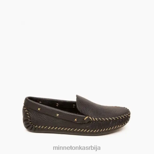 Minnetonka мушкарци црно и природно п.в. мокасинке за вожњу са меким ђоном обућа T0JBP373
