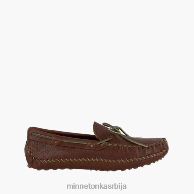 Minnetonka мушкарци браон/маслина п.в. вожње моц обућа T0JBP377