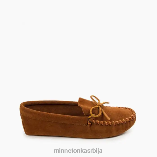 Minnetonka мушкарци браон кожни меки ђон обућа T0JBP360