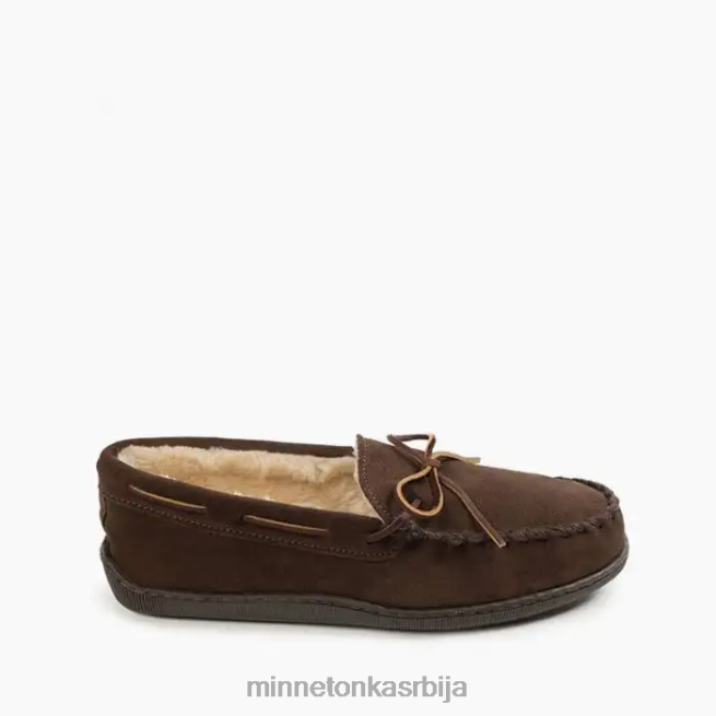 Minnetonka мушкарци чоколада тврди ђон обложен гомиле обућа T0JBP398